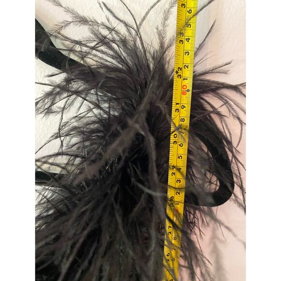 NWT Amanda Uprichard Free People Black Sequin Feather Kieran Mini Dress size XS - Picture 11 of 11